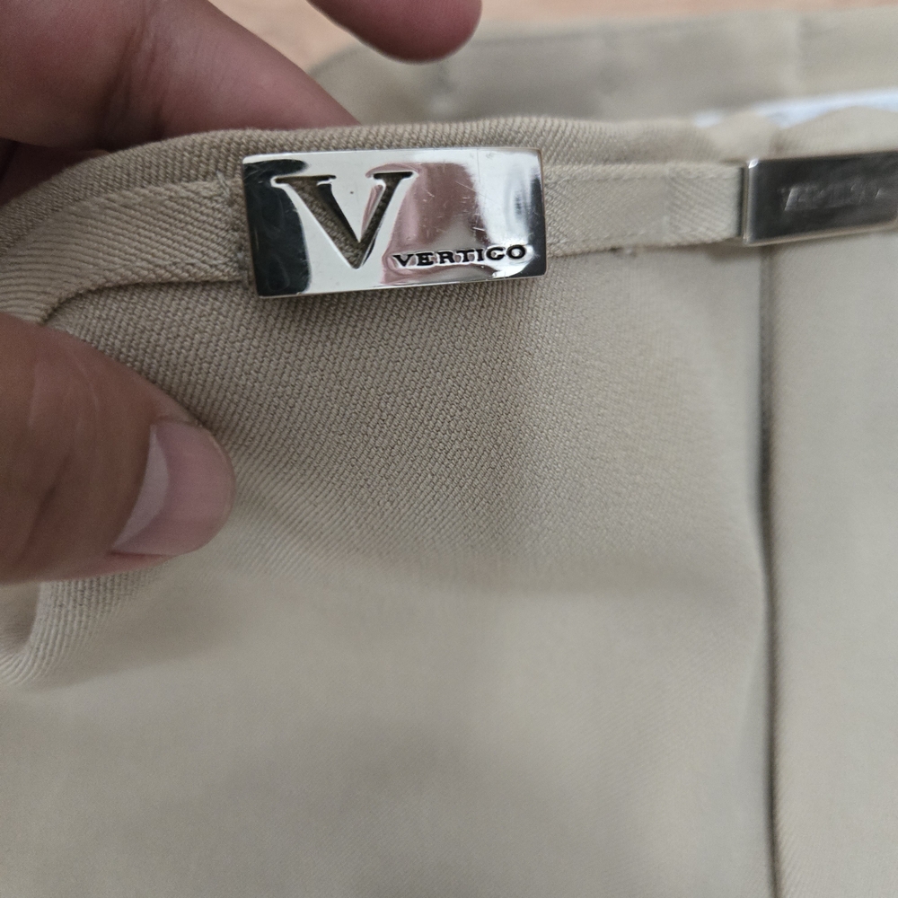 VERTIGO Taupe Stretch Cropped Pants Size 4 - Picture 8 of 13
